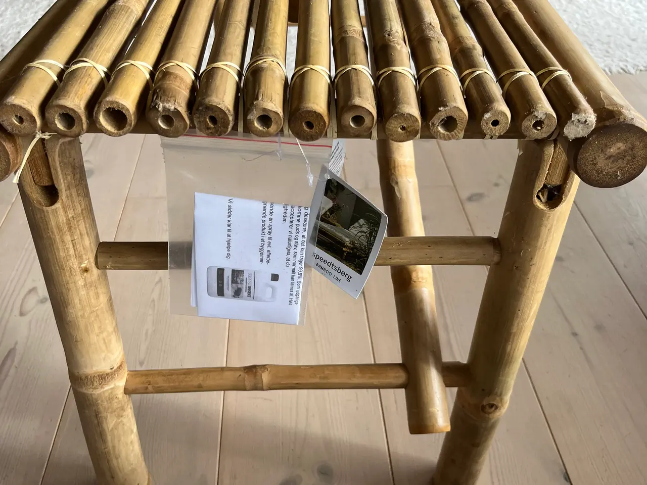 Billede 1 - Bord/bænk i solid bambus