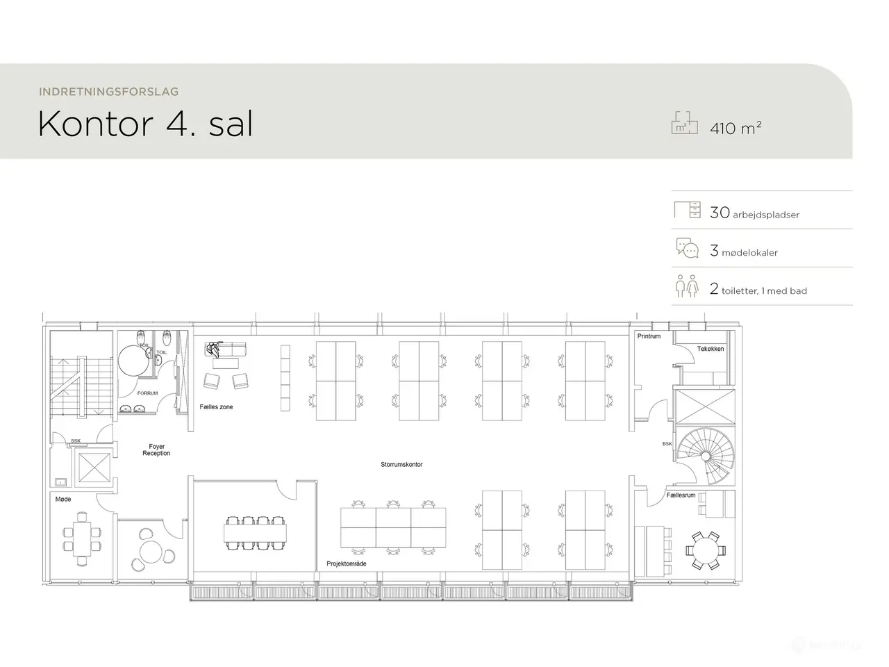 Billede 17 - Kontor med fælles tagterrasse