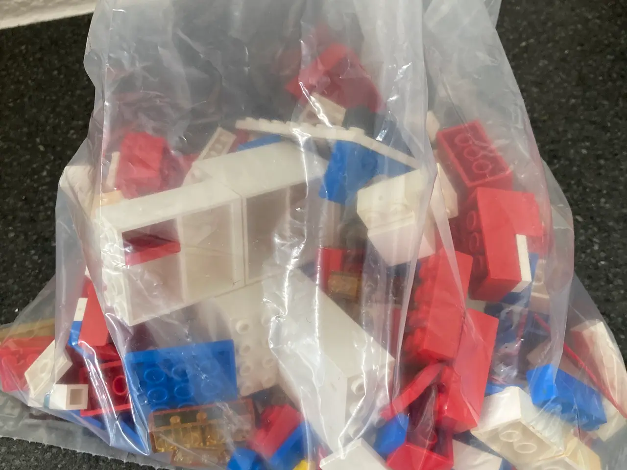 Billede 1 - Lille pose legoklodser fra 70 erne