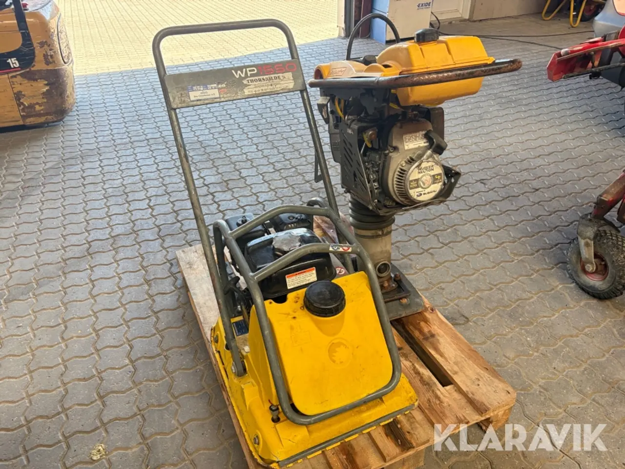 Billede 2 - Pladevibrator Wacker Neuson WP1550 og jordloppe Wacker Neuson BS50-4s