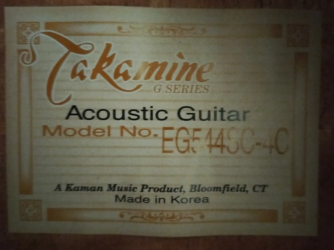 Billede 3 - Takamine halvakustisk guitar EG544SC-4C