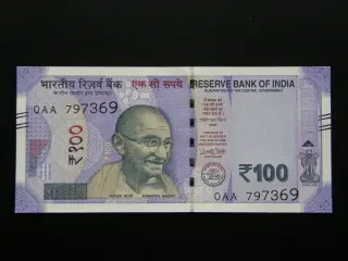 Indien 100 Rupees 2018 Unc.
