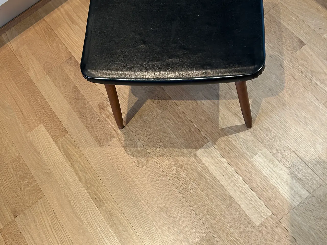 Billede 3 - Taburet med teak ben, Vintage