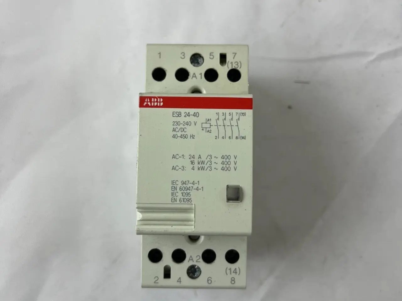 Billede 2 - ABB ESB 24-40 kontaktor 24A 230-240V AC/DC Coil 4P