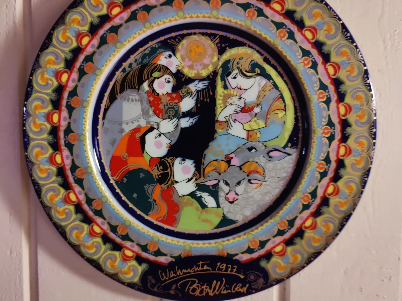 Billede 1 - Juleplatte Bjørn Wiinblad 1977