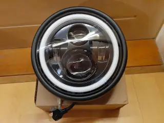Nyt universal 7" LED-forlygte til motorcykel