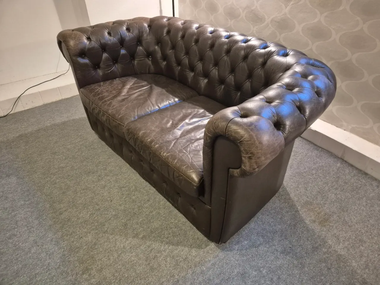 Billede 2 - Lædersofa i fin stand