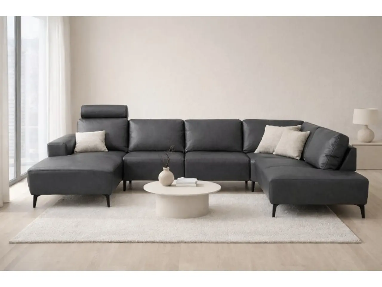 Billede 11 - Hjort Knudsen Copenhagen Læder U-sofa - Venstrevendt