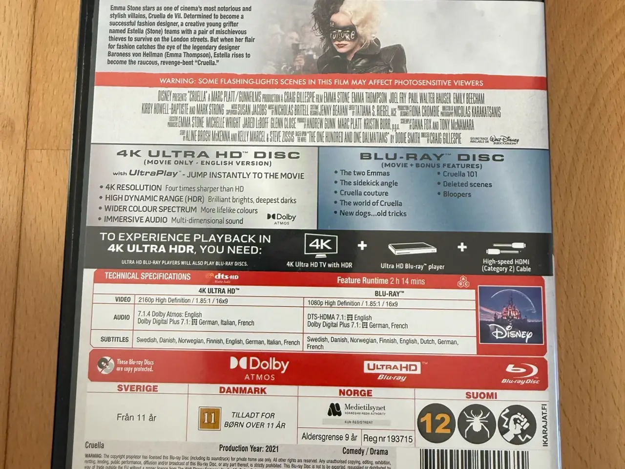 Billede 2 - Cruella 4K film