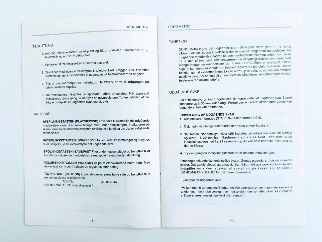 Billede 14 - DORO Metro telefonsvarer, velholdt + velfungerende