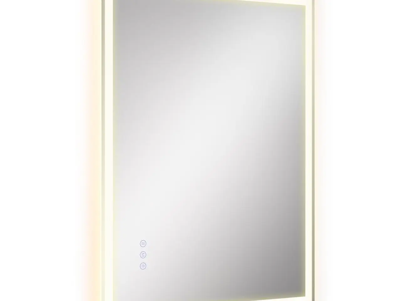 Billede 1 - Badeværelsesspejl med LED-lys og anti-dug - 70,7 x 50,7 cm, Cloud White