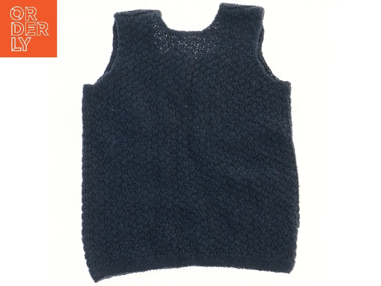 Billede 2 - Strikket vest med knapper (str. 28x35 cm)