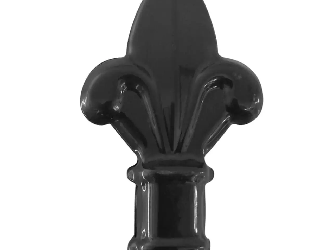 Billede 5 - Dobbeltdørs hegnslåge Woerden med spydtop 400 x 224,5 cm - sort