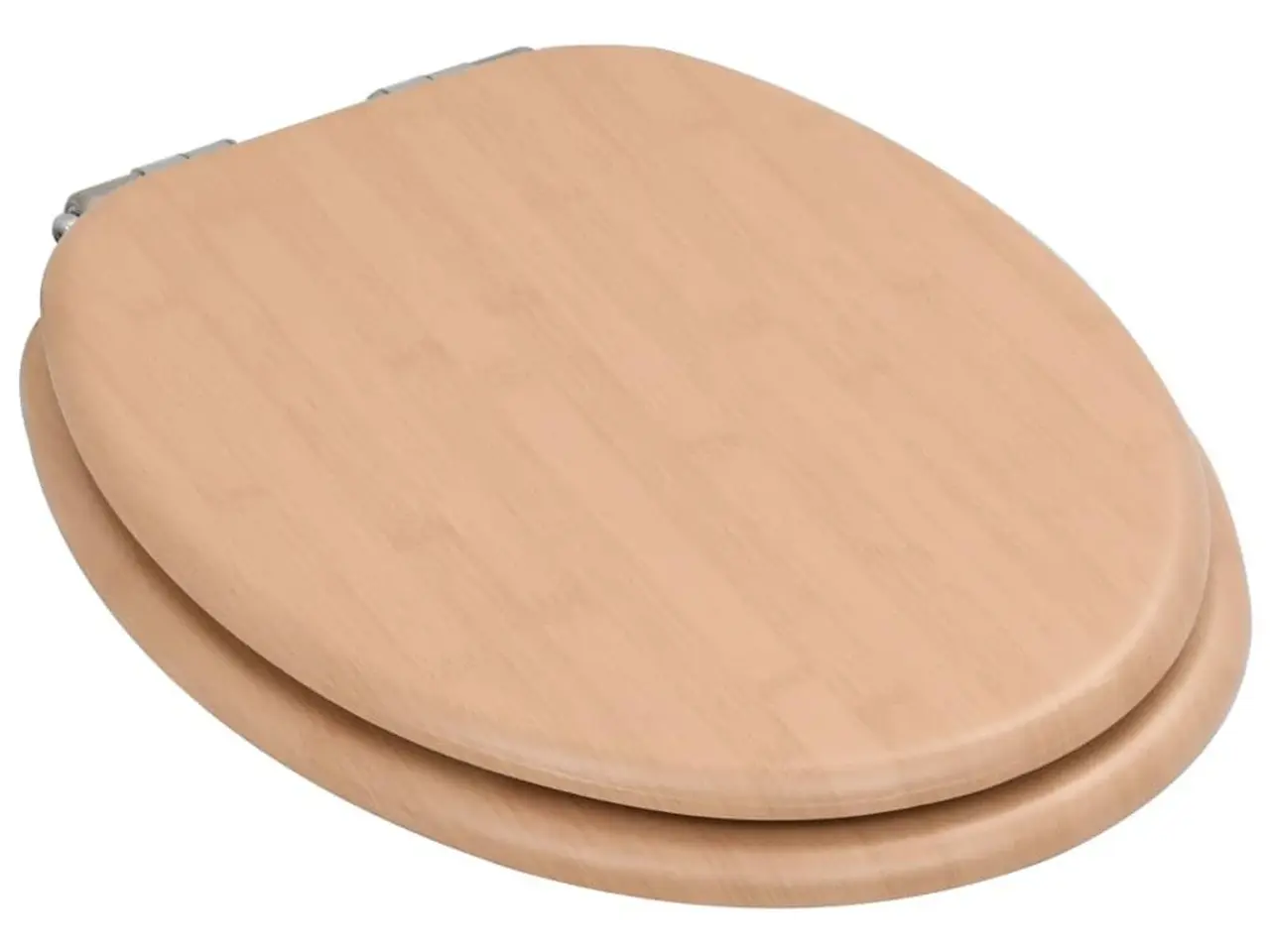 Billede 3 - Toiletsæde med soft close - MDF i lyst bambusdesign