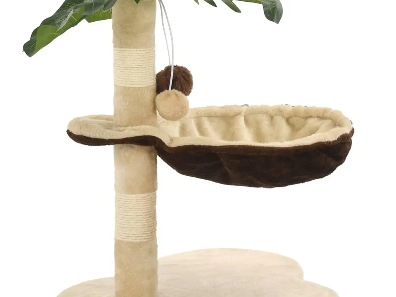 Billede 2 - Kradsetræ til katte 50 cm - beige og brun