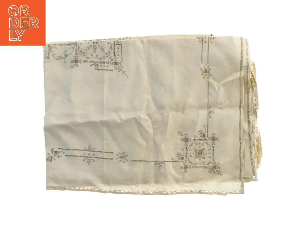 Billede 2 - Borddug med broderi (str. 170x130 cm)