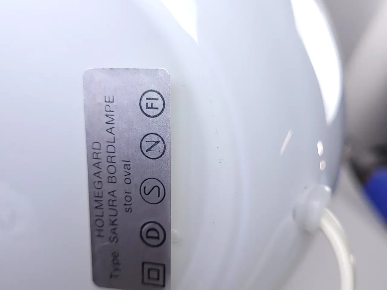 Billede 8 - ⭐️· Smuk Holmegaard Sakura Stor Oval Bordlampe