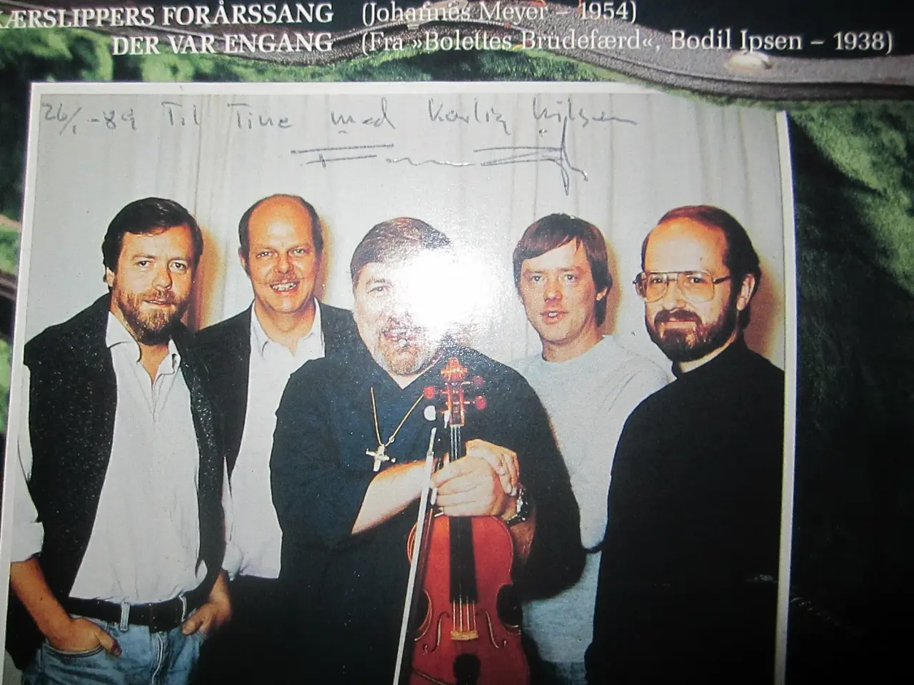 Billede 3 - Ny Finn Ziegler Lp plade m Hilsen/underskrift f 89