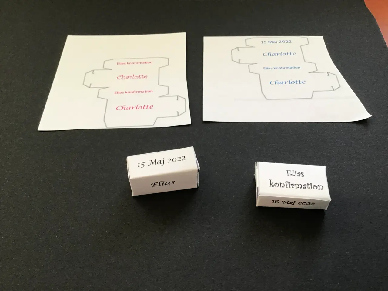 Billede 3 - Personlige æsker med navn til konfirmation