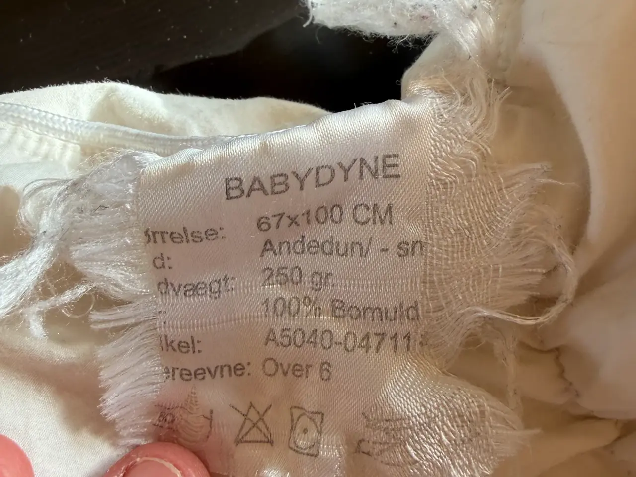 Billede 2 - Fin baby dyne sælges billigt.
