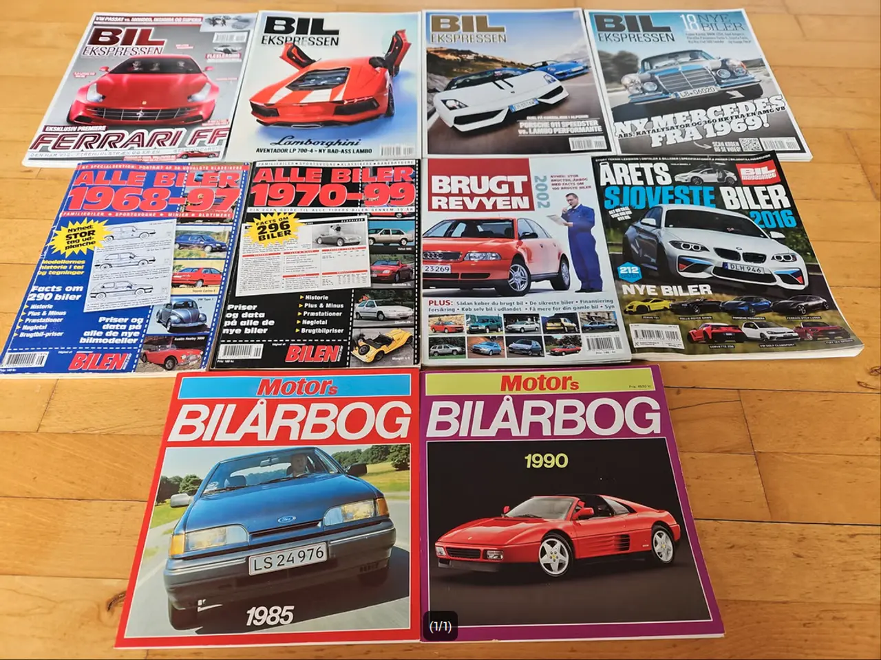 Billede 1 - 10 historiske bilmagasiner fra 1968 til 2016