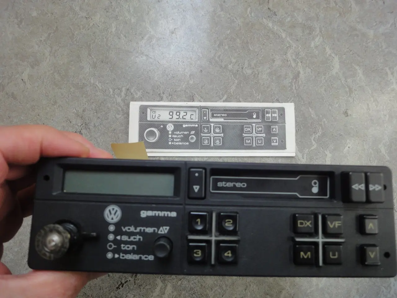 Billede 1 - VW radio med casettebandafspiller