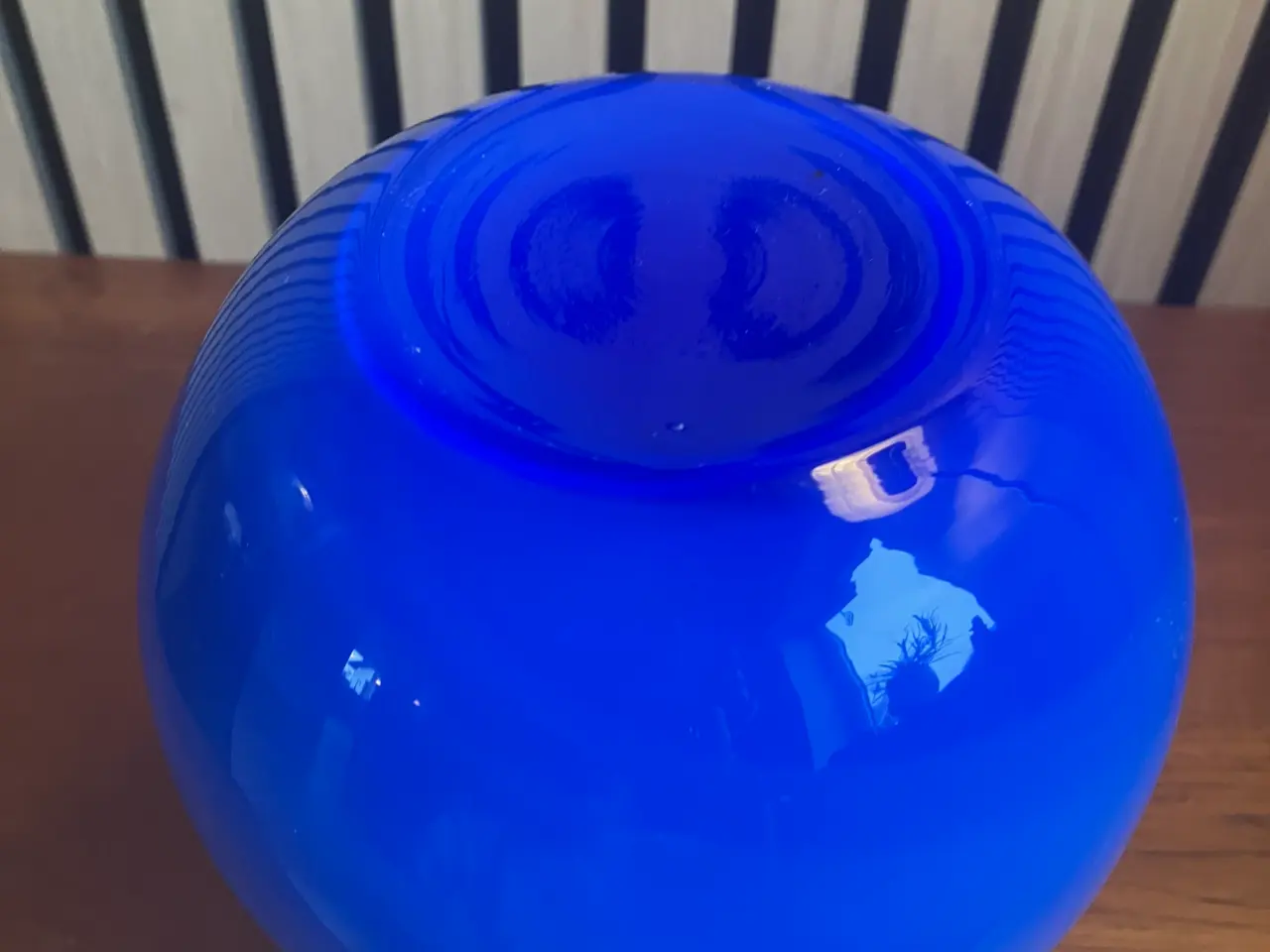 Billede 3 - Flot dueblå vase