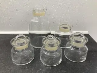 Rosendahl opbevaringsglas, 5 stk., samlet pris