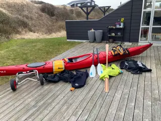 Havkajak med alt tilbehør