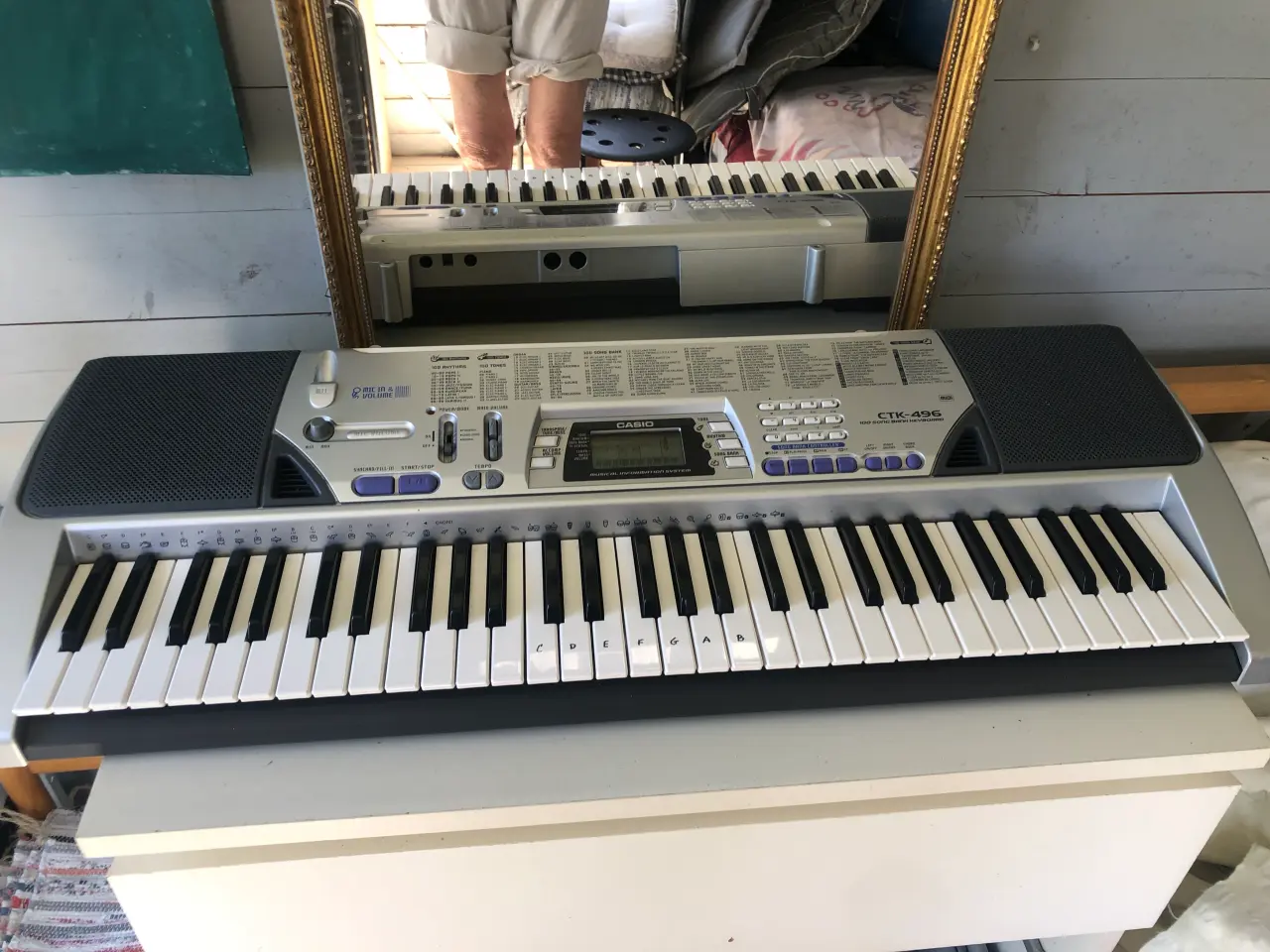 Billede 1 - Keyboard mærket Casio. Strømtilslutning medfølger.
