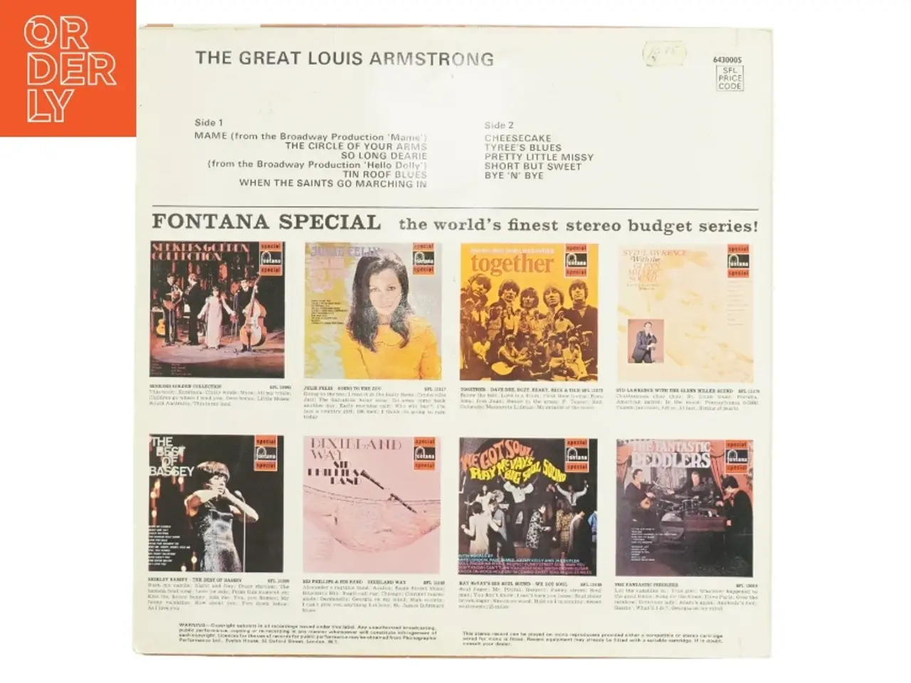 Billede 2 - Louis Armstrong vinylplade