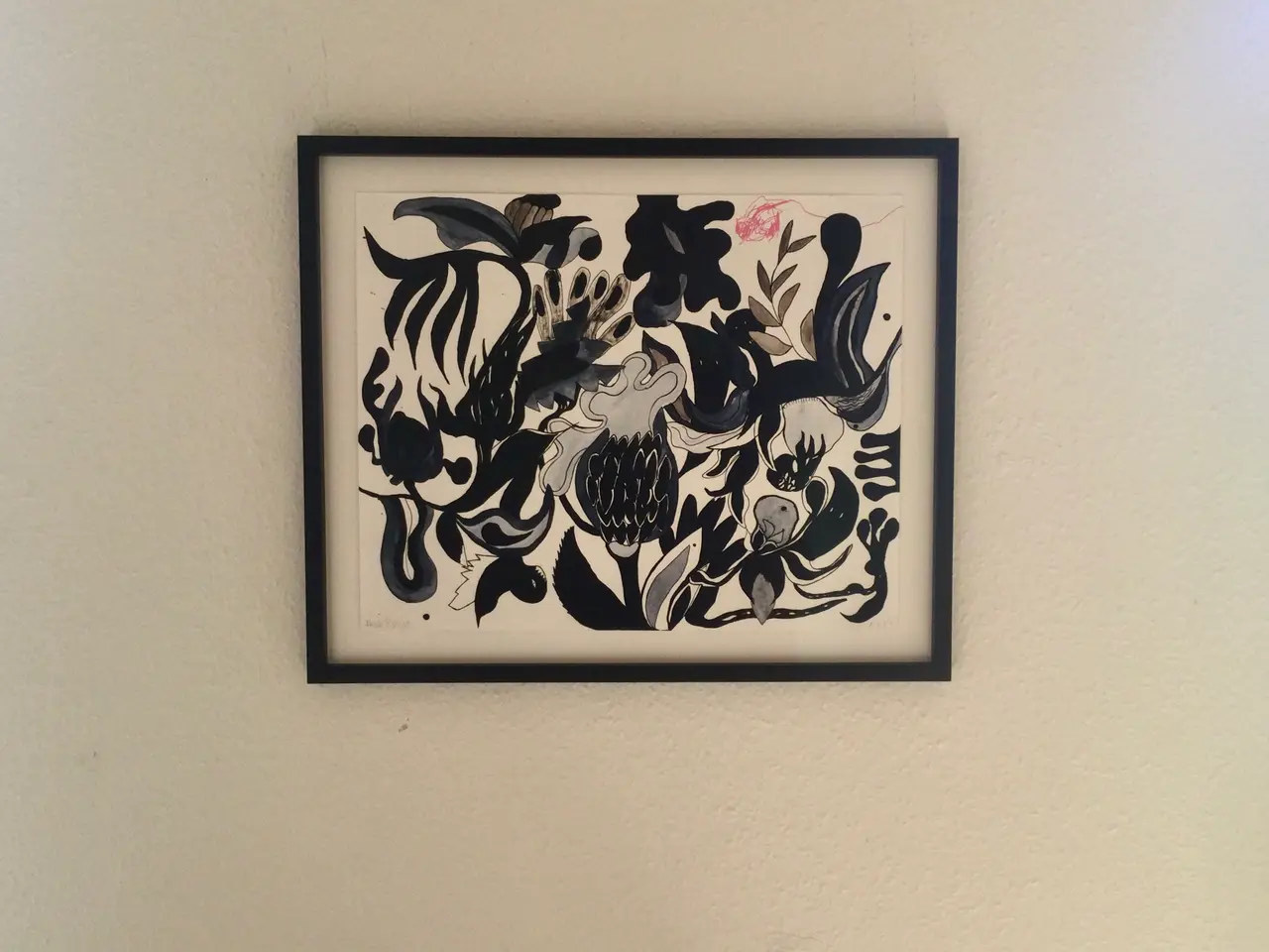 Billede 2 - Heidi P Giclée Print i sort træramme / tryk