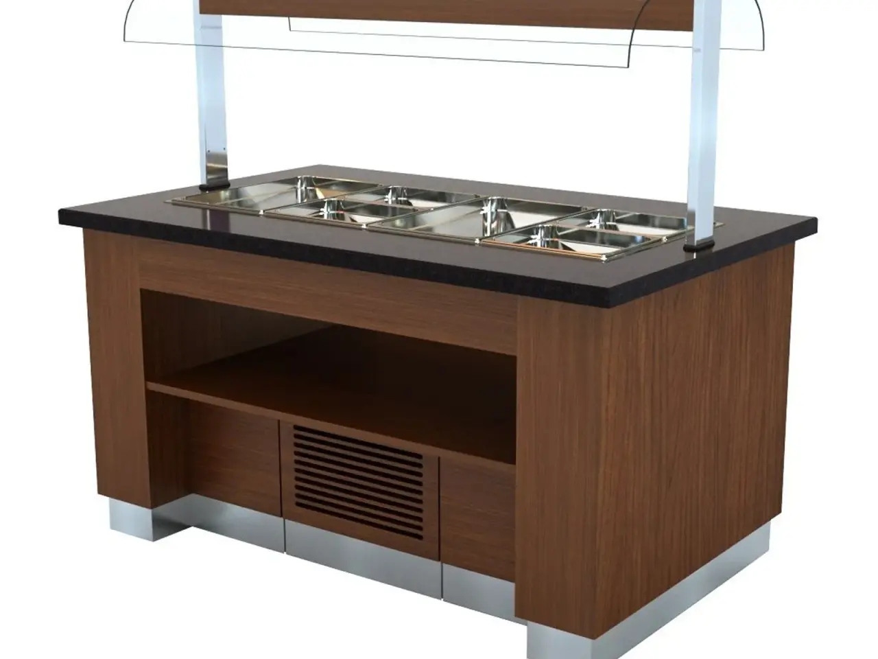 Billede 1 - HOT BUFFET WENGE 1300 WITH 3X 1/1GN BAIN-MARIE