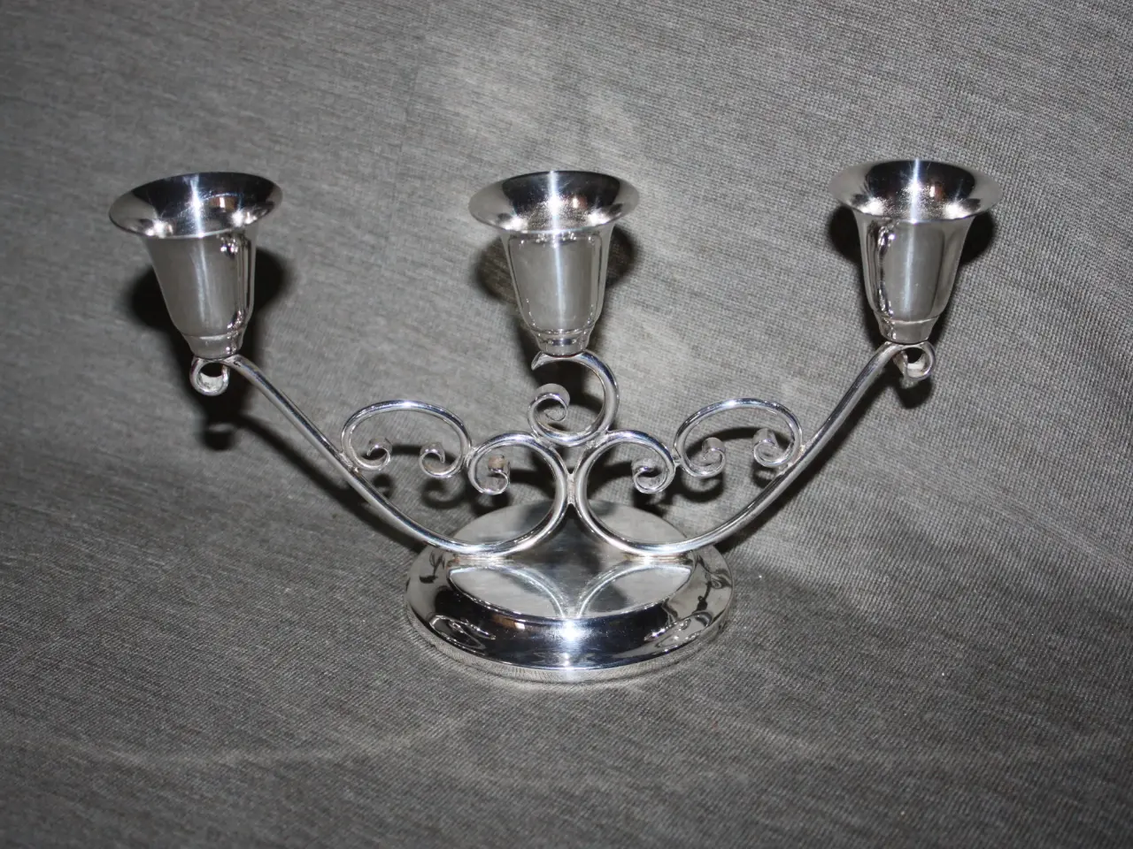 Billede 1 - Lysestage pletsølv / silverplate