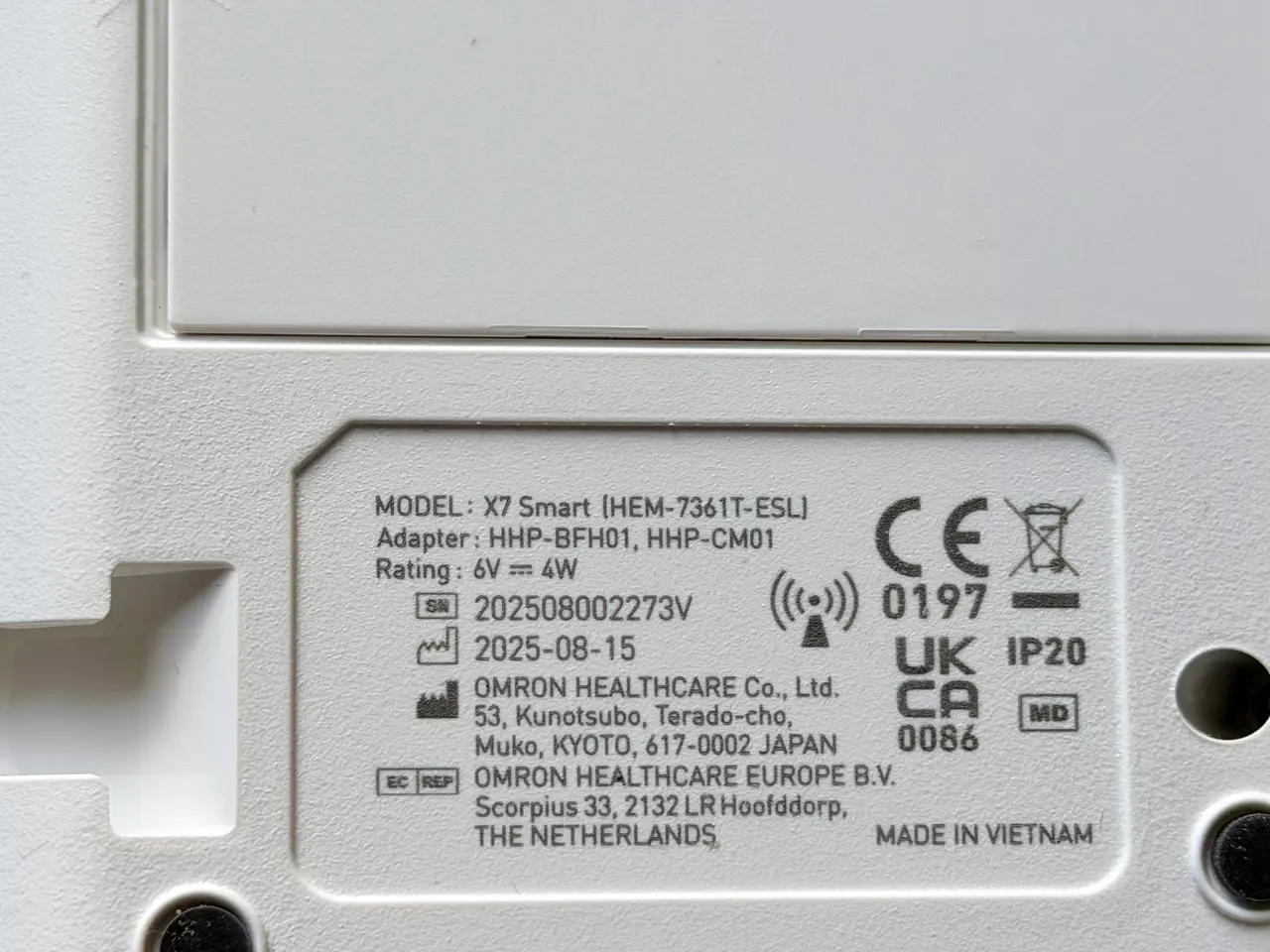 Billede 3 - Omron X7 Smart blodtryksmåler (HEM-7361T), som ny