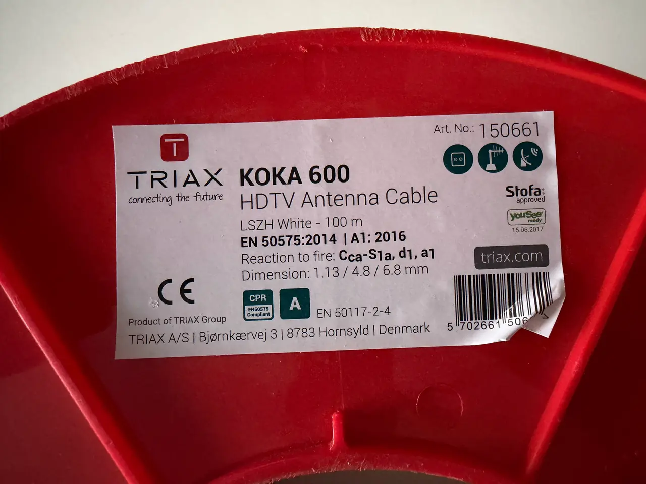 Billede 6 - Antennekabel, CAVEL DG135OHW, 80 m.