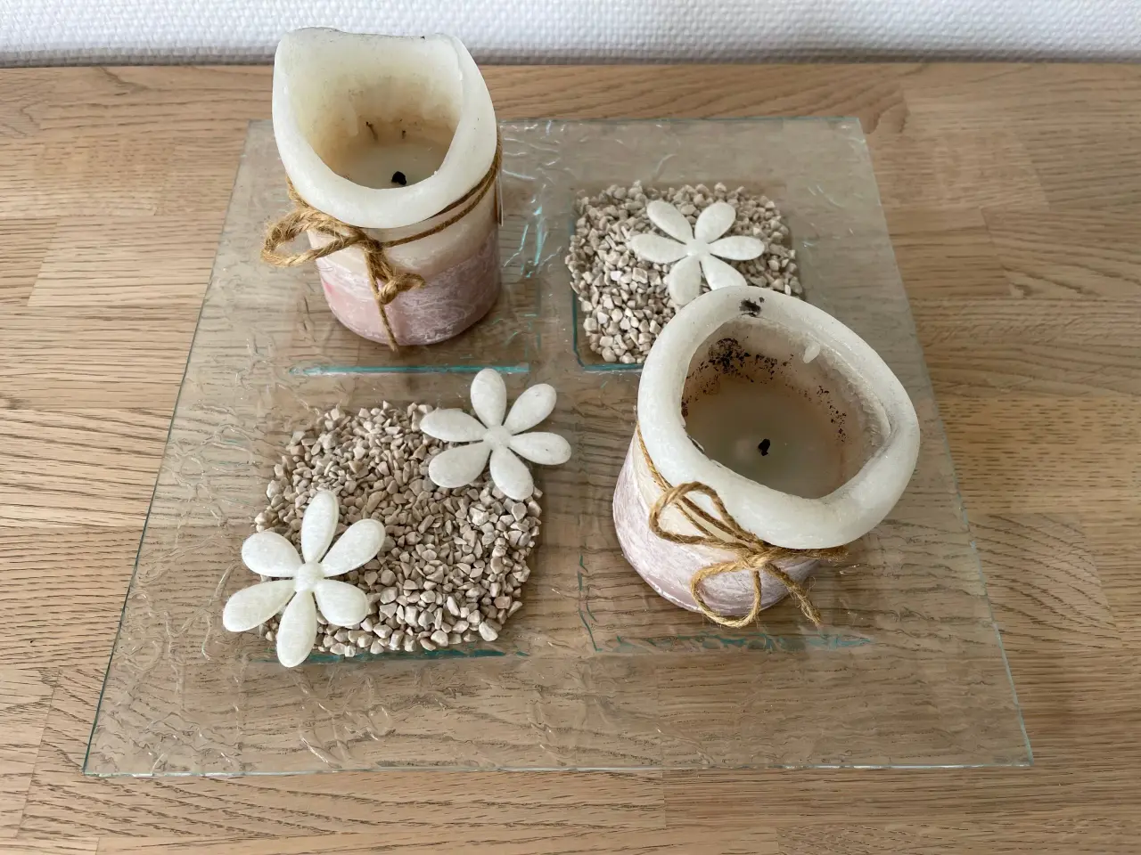 Billede 3 - Home Art glasfad med pynt