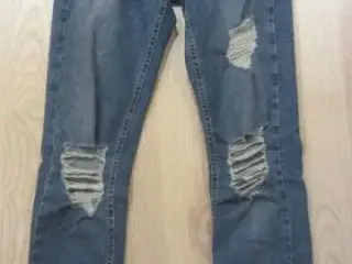 Elastiske cowboybukser i str. W28/L32
