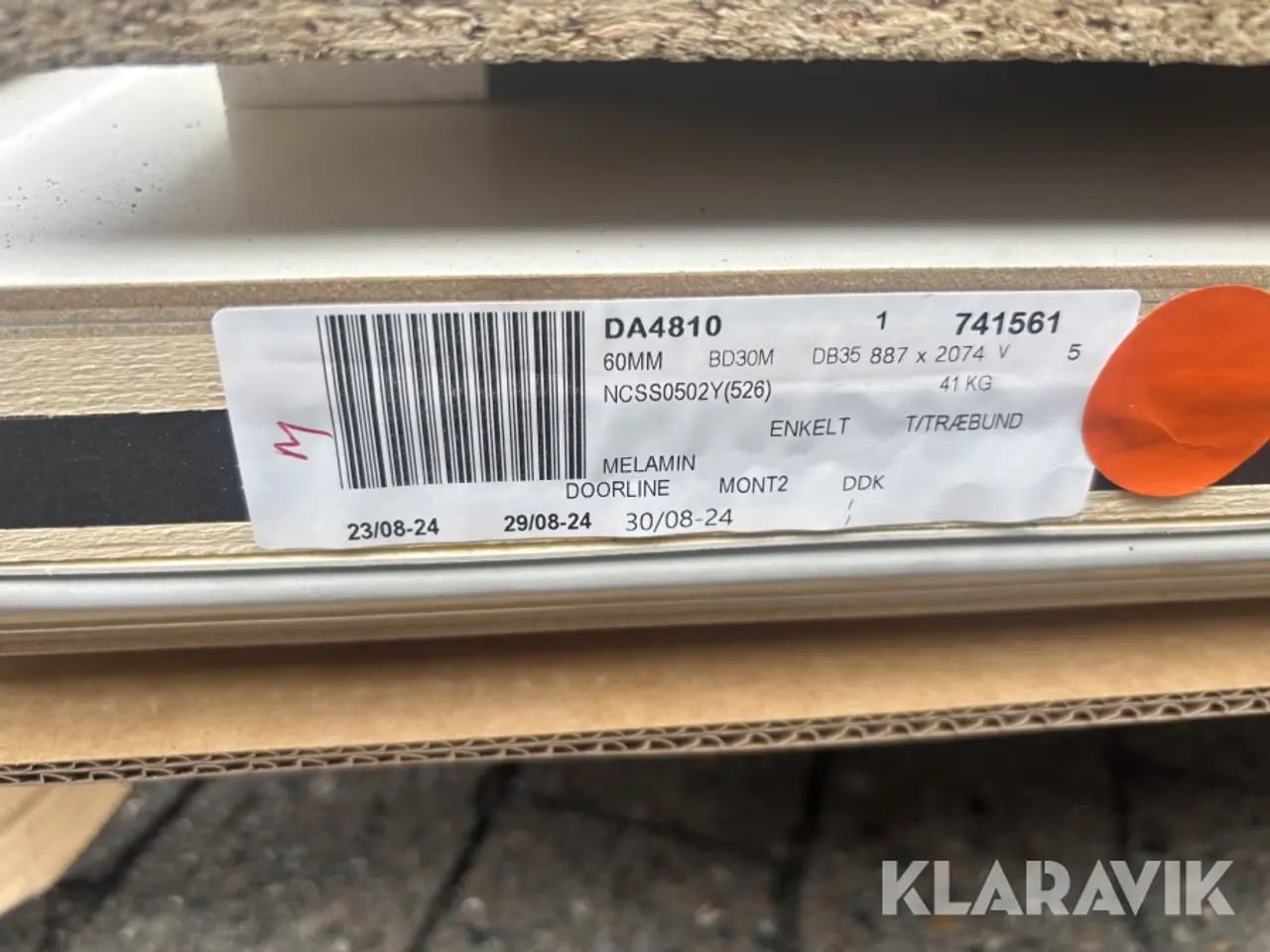Billede 3 - Dør med karm Doorline BD30