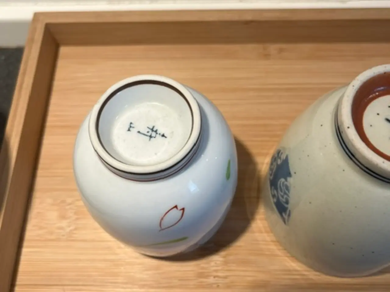 Billede 5 - 3 smukke asiatiske tekopper - 2 med stempel 