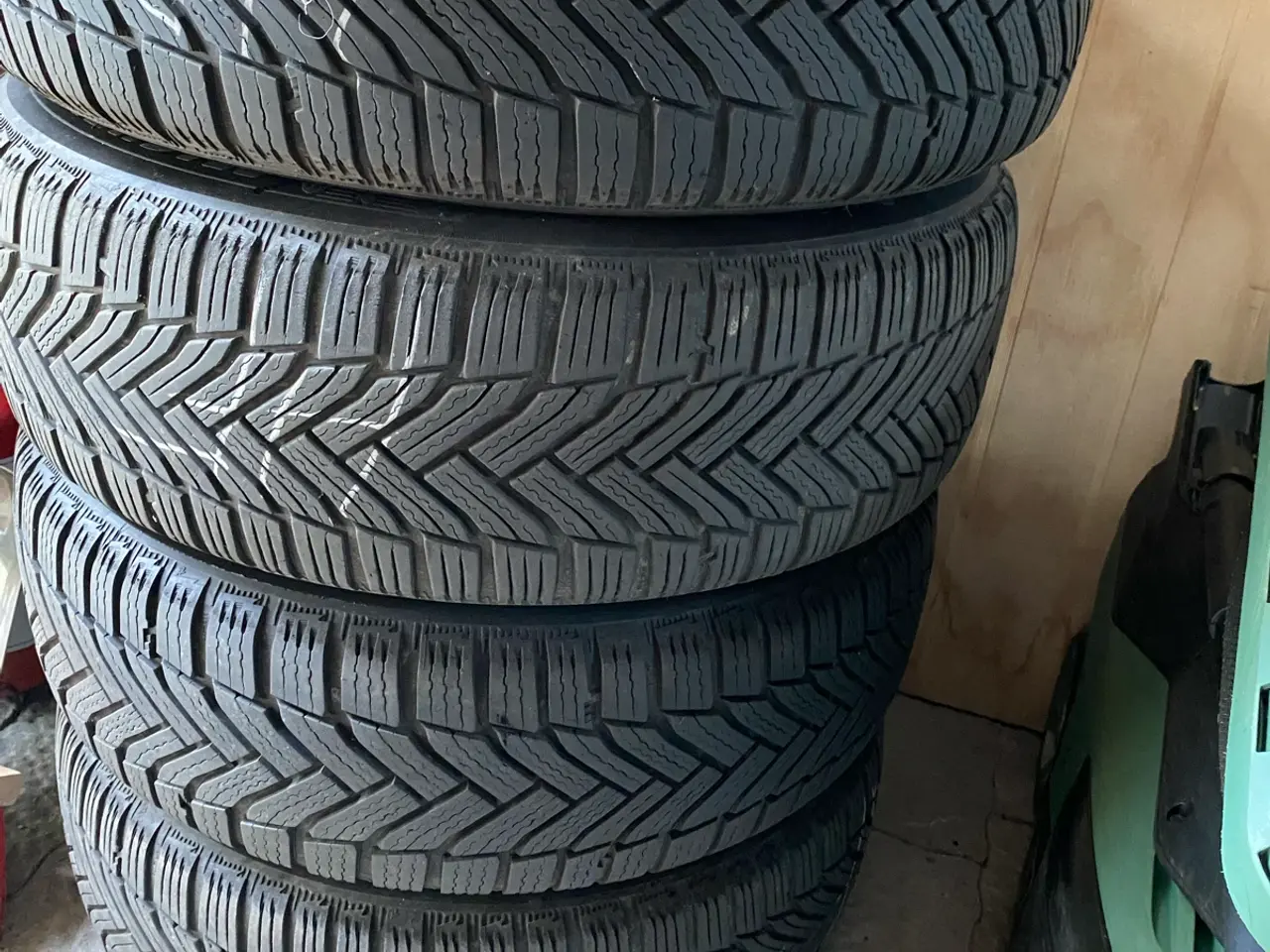 Billede 3 - Originale Peugeot alu fælge med Michelin vinterdæk