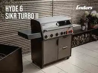 Enders Hyde 6 sikr turbo II gasgrill - sort