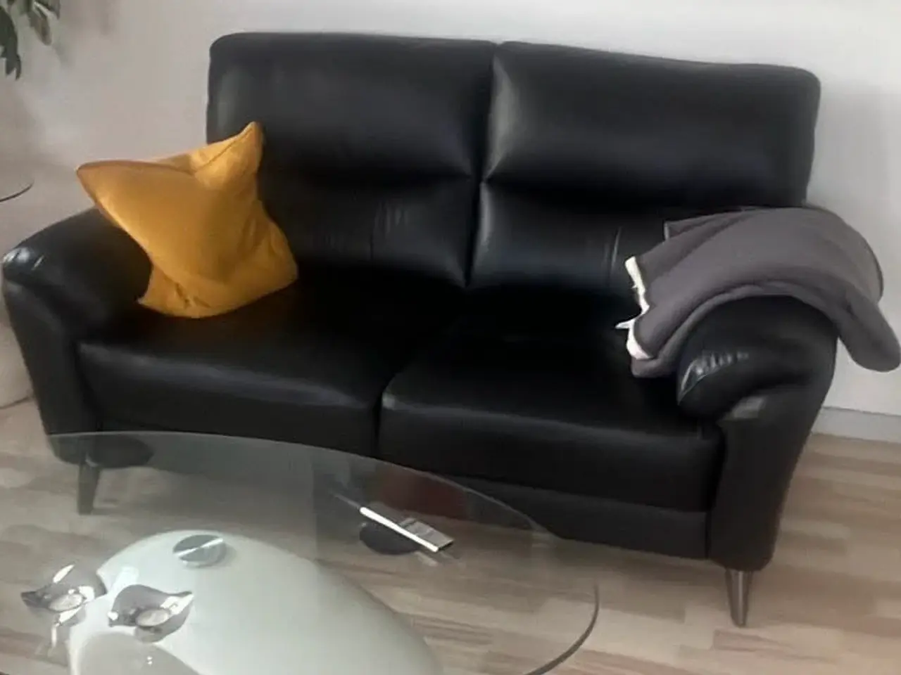 Billede 1 - Lædersofa 2 personer