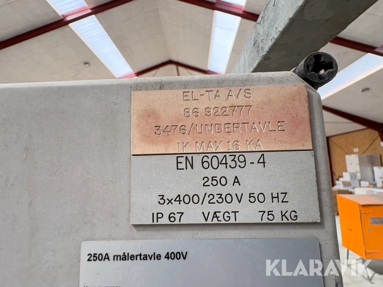 Billede 3 - Eltavle El-Ta 250 A 400 V
