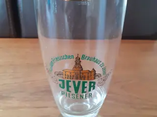 JEVER Pilsener - sjældent ølglas fra 1970'erne