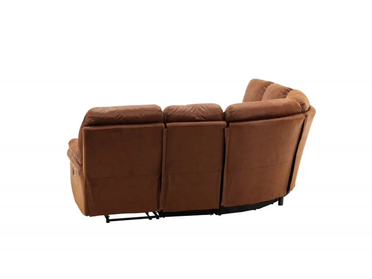 Billede 8 - Christopher Recliner hjørnesofa - Cognac - Ruskindsblød mikrofiber