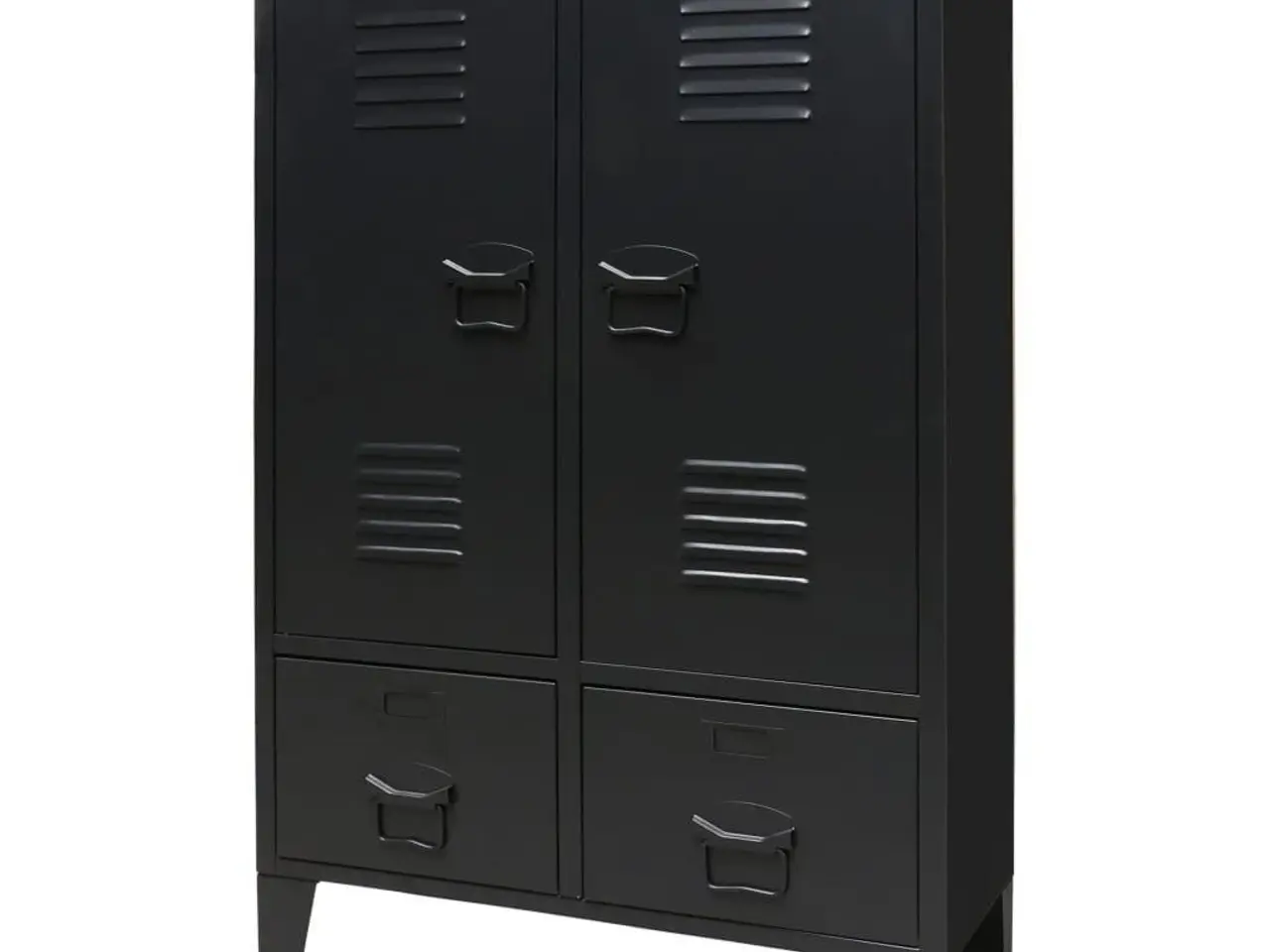 Billede 1 - Garderobe i metal industriel stil 67 x 35 x 107 cm sort