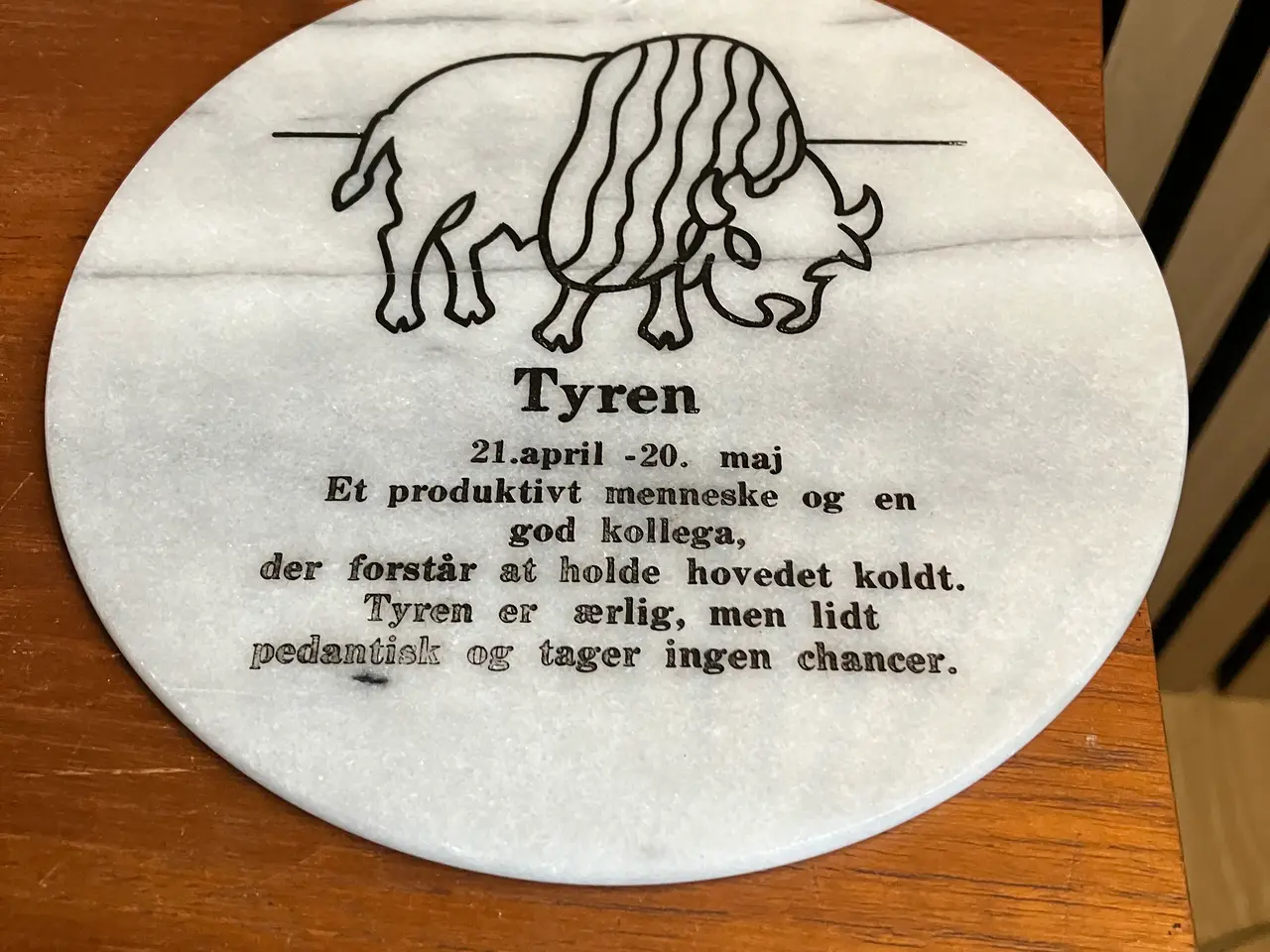 Billede 3 - Retro marmorplatter med stjernetegn