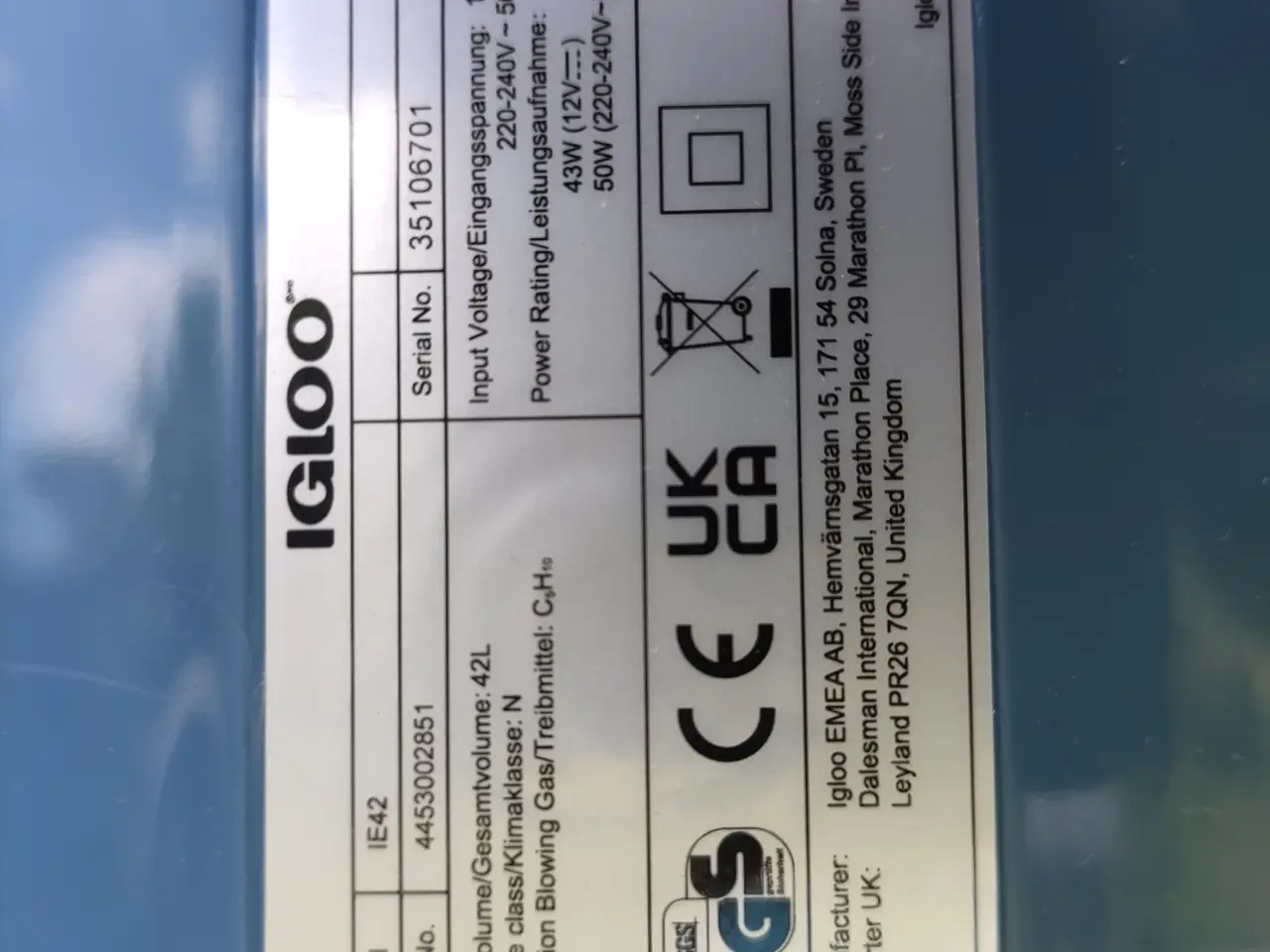 Billede 4 - Køleboks til el (12 V + 230 V) 42 liter