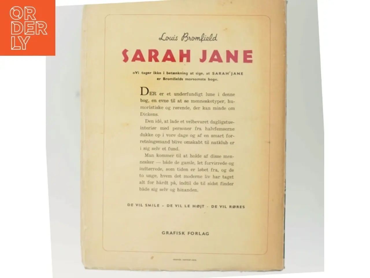 Billede 3 - Louis Bromfield - Sarah Jane Bog